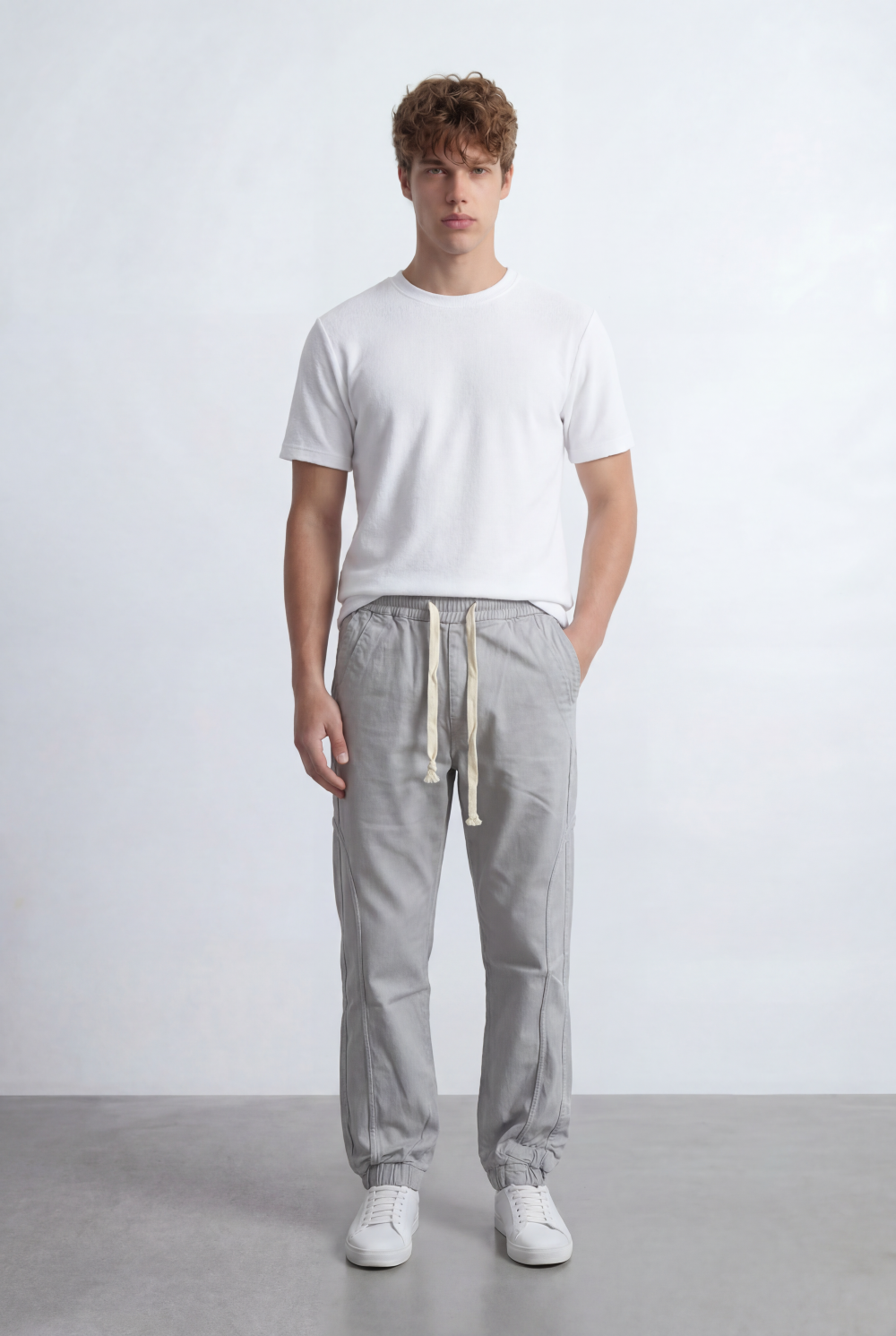 Men’s Jogger Pants Drawstring Waist Tapered Fit Casual Everyday Style