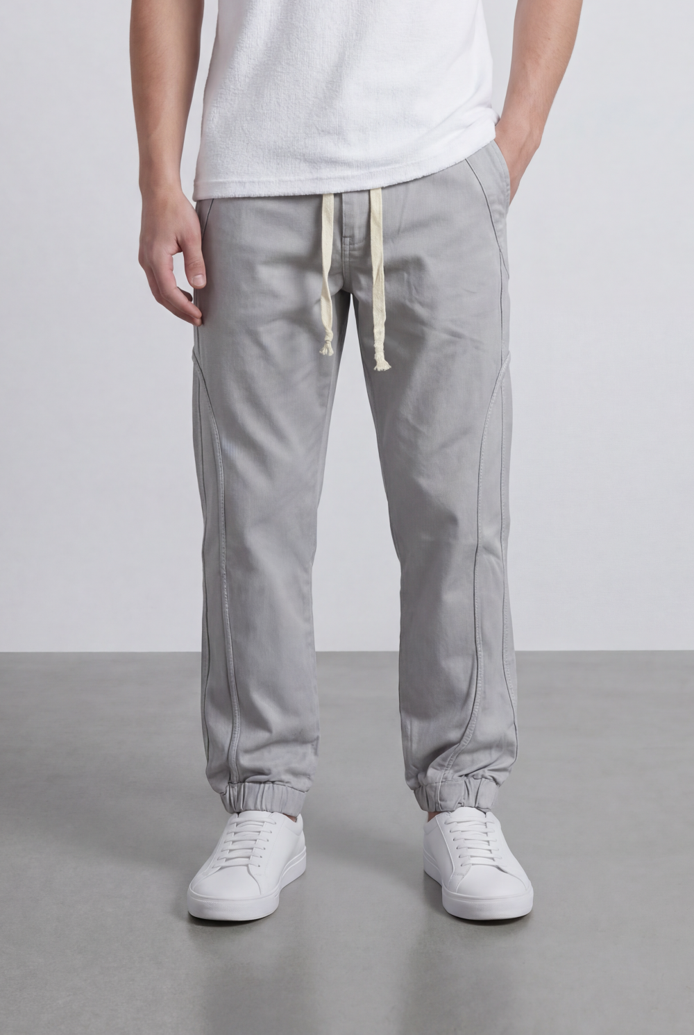 Men’s Jogger Pants Drawstring Waist Tapered Fit Casual Everyday Style