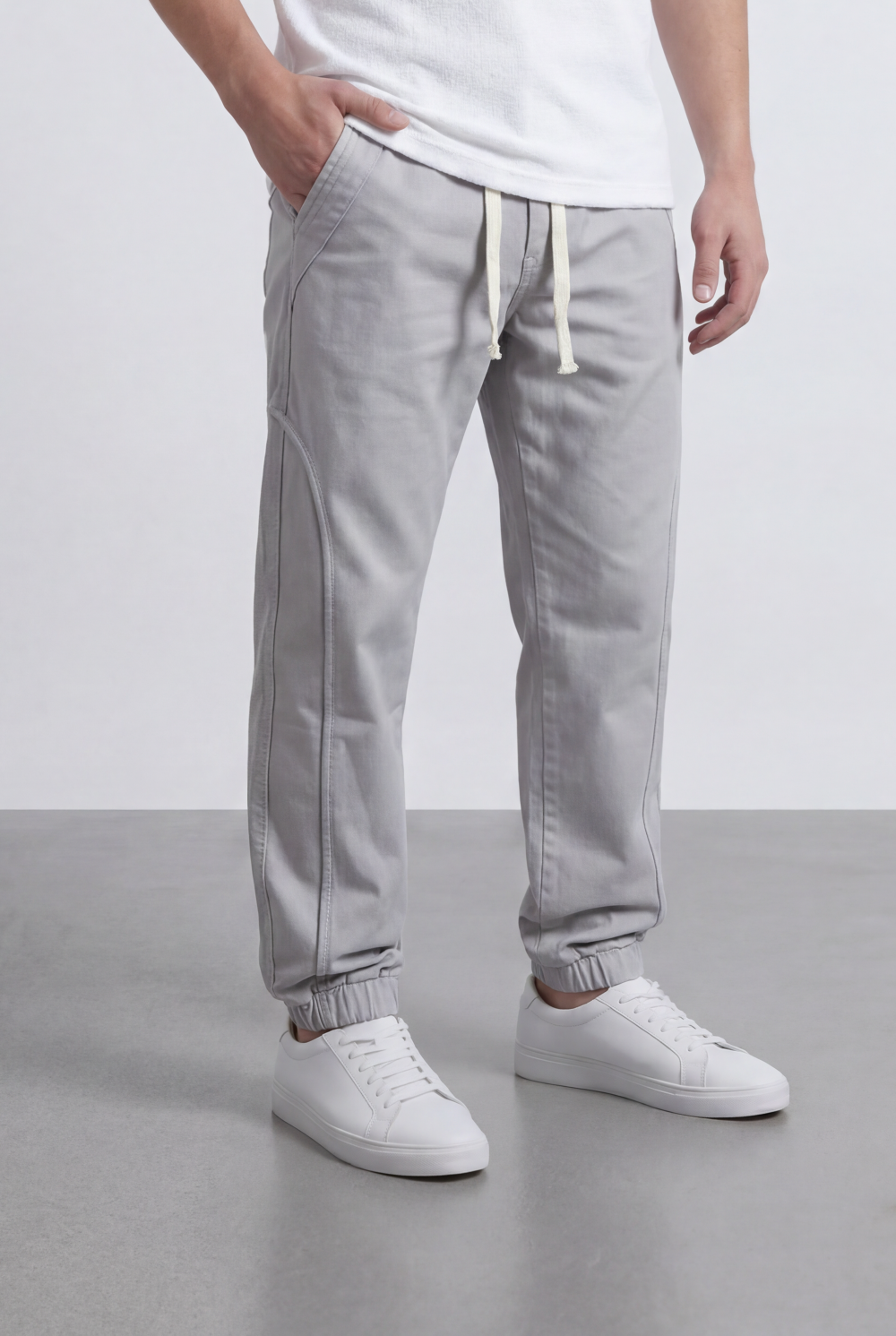 Men’s Jogger Pants Drawstring Waist Tapered Fit Casual Everyday Style