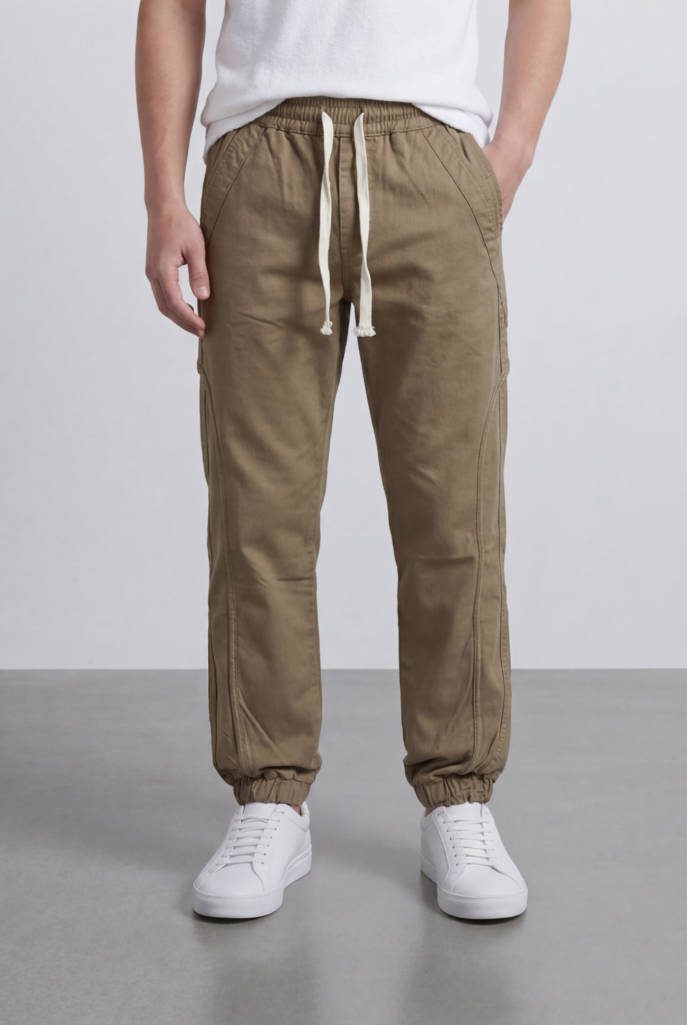 Men’s Jogger Pants Drawstring Waist Tapered Fit Casual Everyday Style