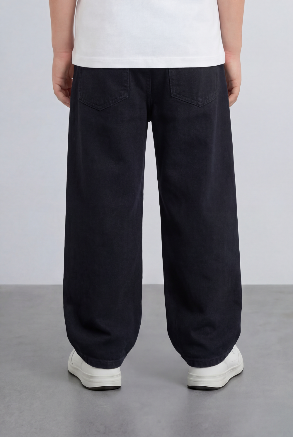Boy's Relaxed Jogger Jeans Pants Washed Fabric