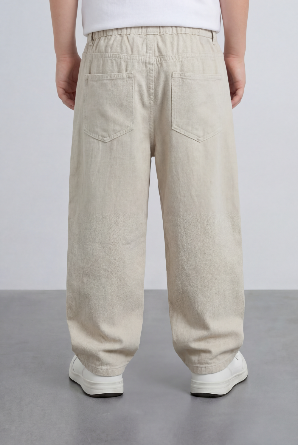 Boy's Relaxed Jogger Jeans Pants Washed Fabric