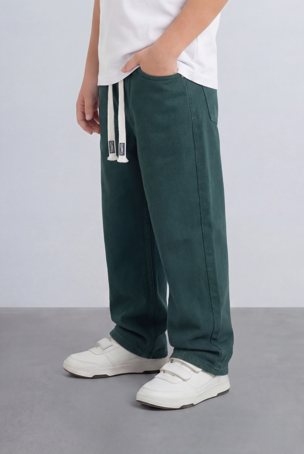 Boy's Relaxed Jogger Jeans Pants Washed Fabric