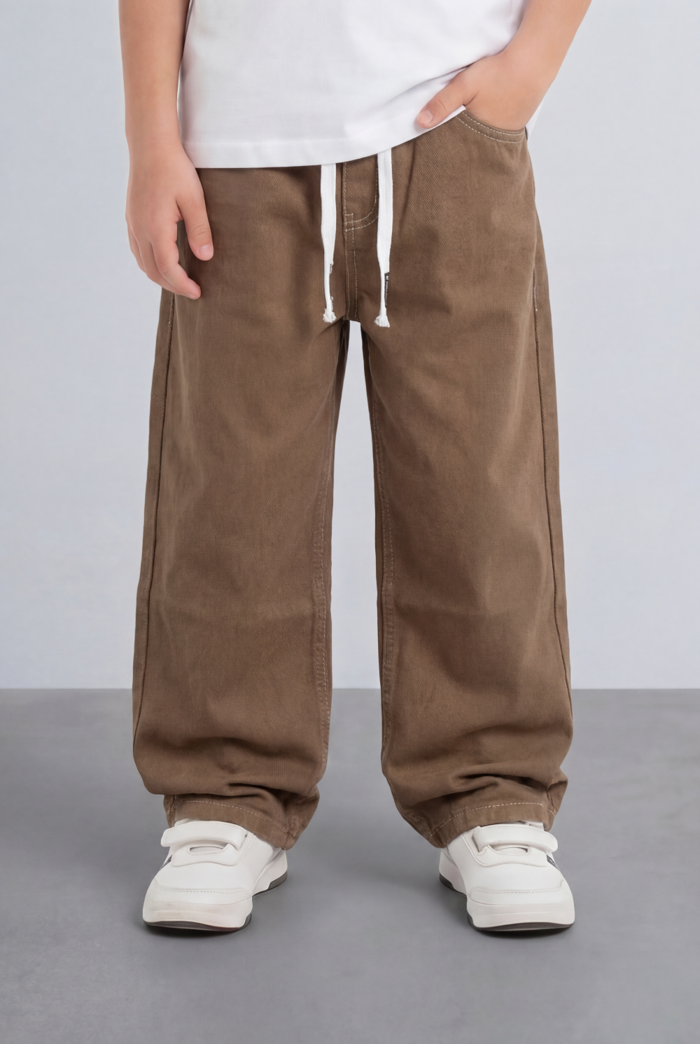 Boy's Relaxed Jogger Jeans Pants Washed Fabric