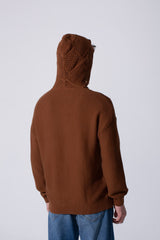 Slim Fit Transparent Men Hood Sweater