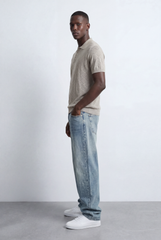 Men’s Jacquard Knit Polo T-Shirt Texture Pattern