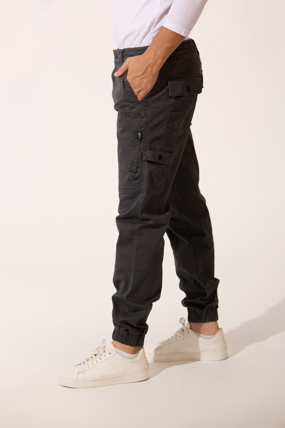 Basic Tomato Sharwal Gabardine Men Trousers