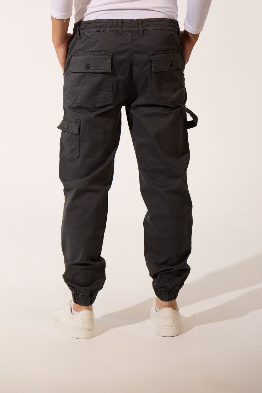 Basic Tomato Sharwal Gabardine Men Trousers