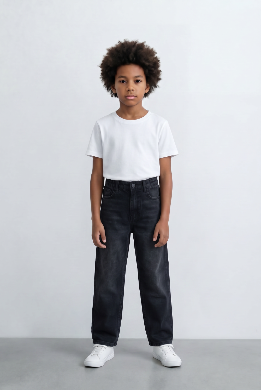Boy's Used Jeans With Light Wash Finish Pants
