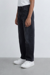 Boy's Used Jeans With Light Wash Finish Pants