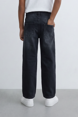 Boy's Used Jeans With Light Wash Finish Pants