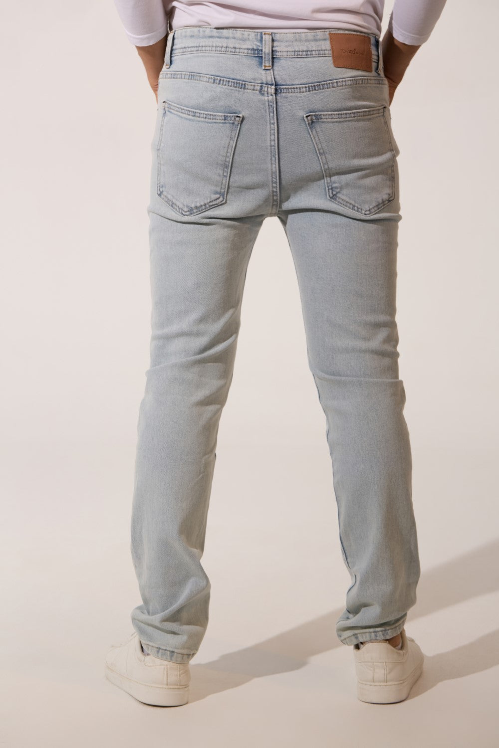 Men’s Skinny Street Denim Distressed Pants