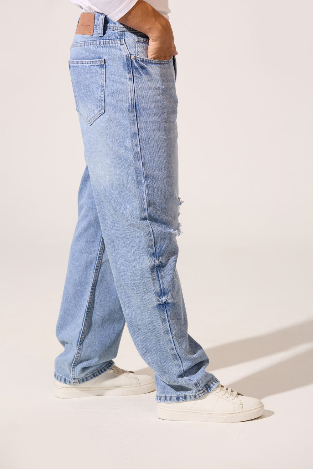 Men’s Denim Distressed Rip Pants