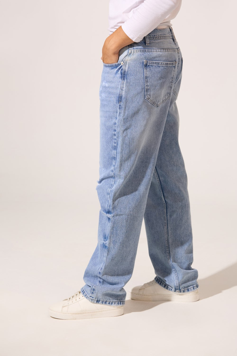 Men’s Denim Distressed Rip Pants