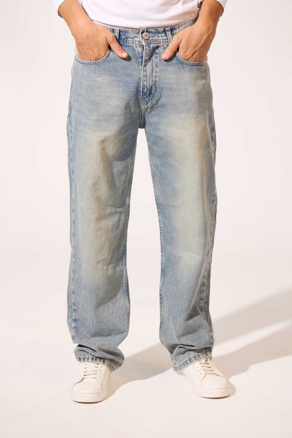Men’s Denim Distressed Rip Pants