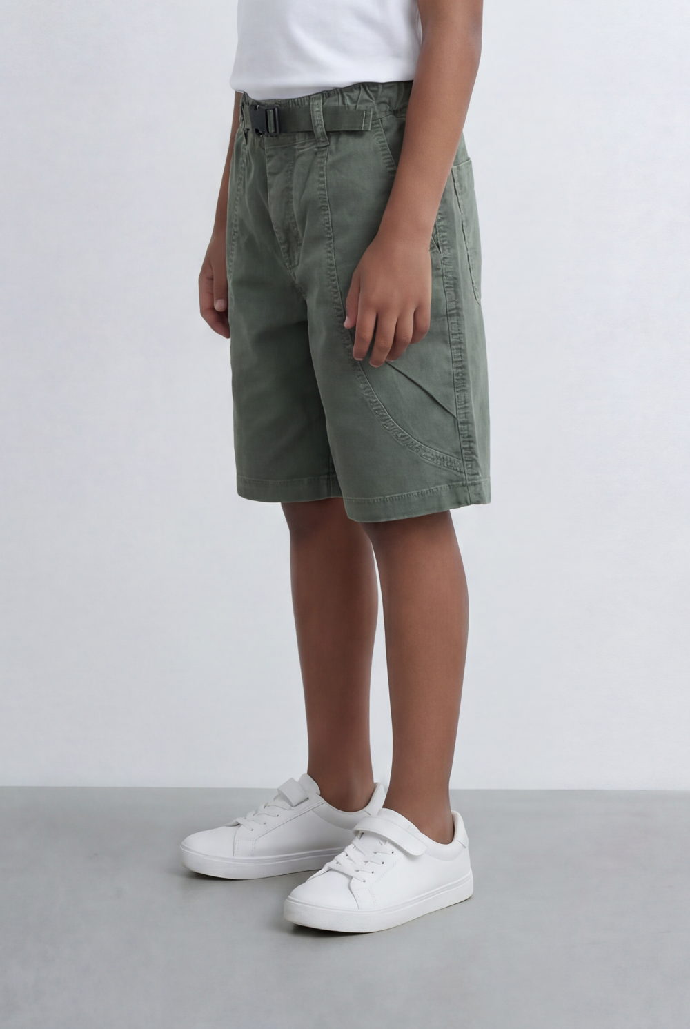 Boy's Utility Shorts With Adjustable Belt