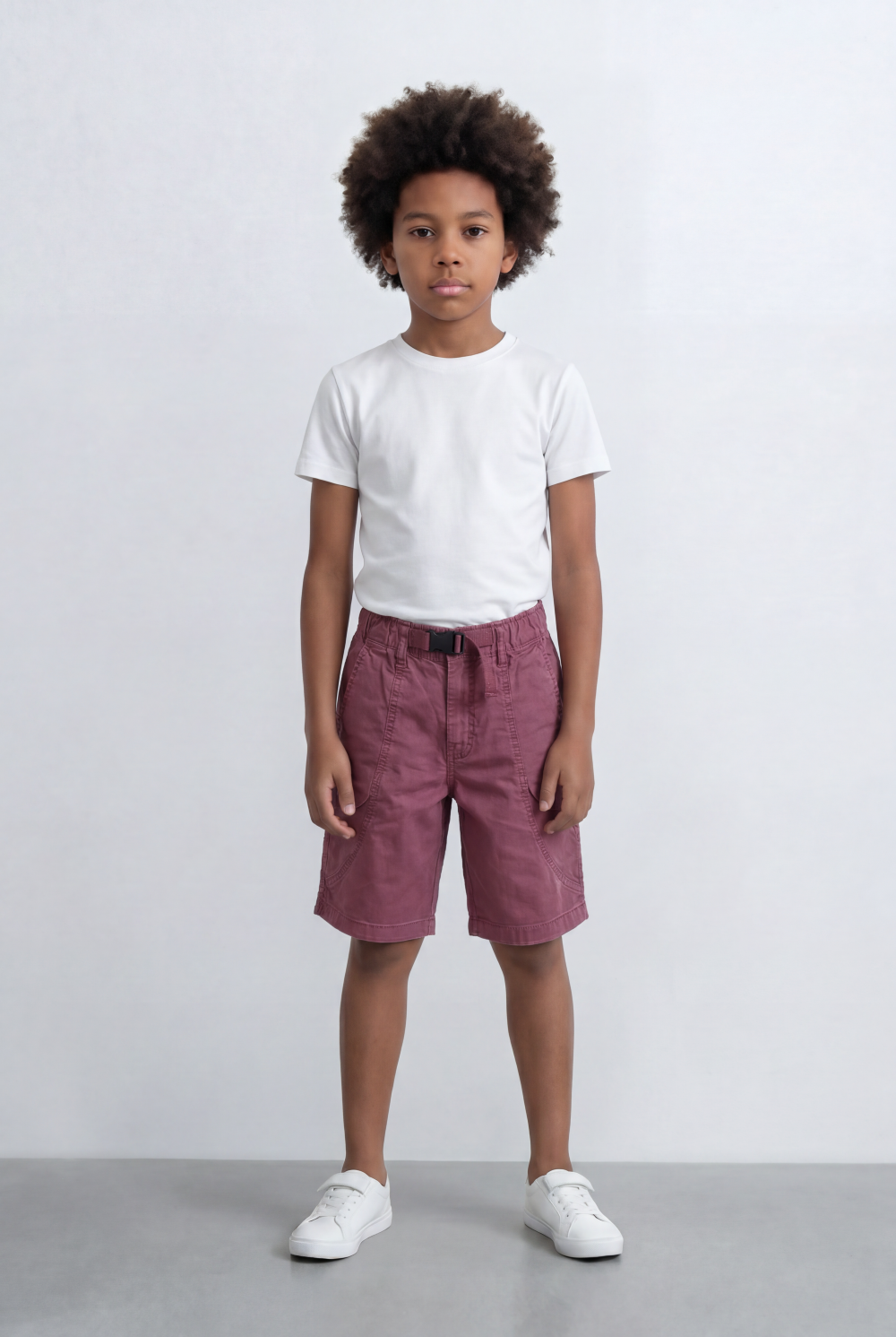 Boy's Utility Shorts With Adjustable Belt