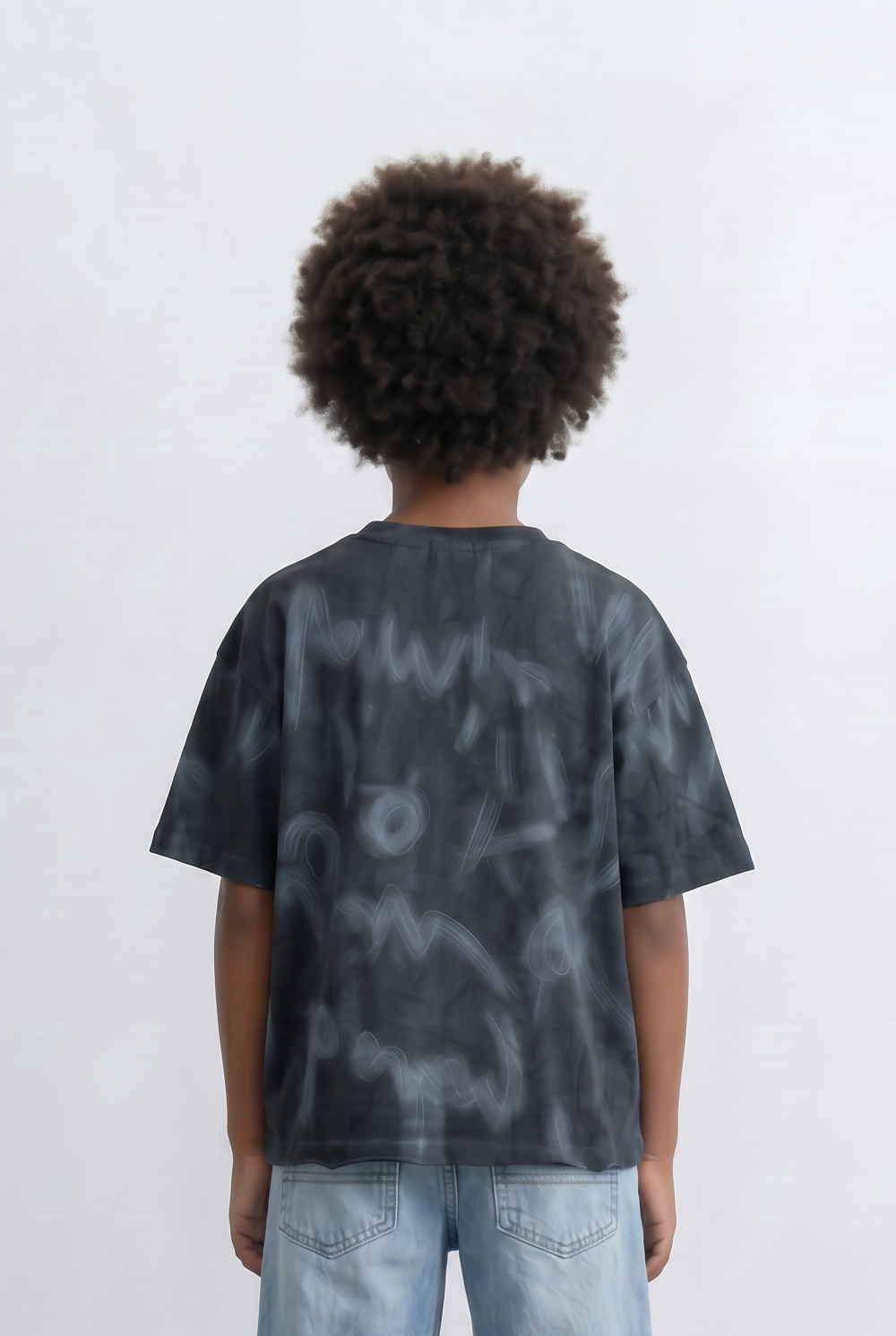 Boy's Graffiti Wash T-Shirt Casual Style