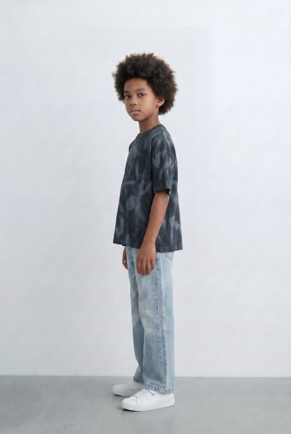 Boy's Graffiti Wash T-Shirt Casual Style
