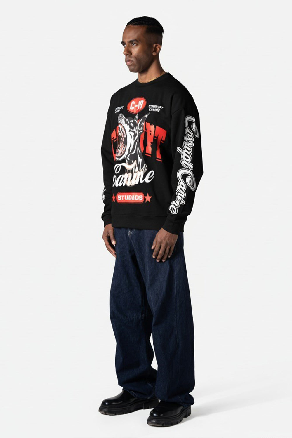 C-K9 Savage Graphic Crewneck Men Sweatshirt