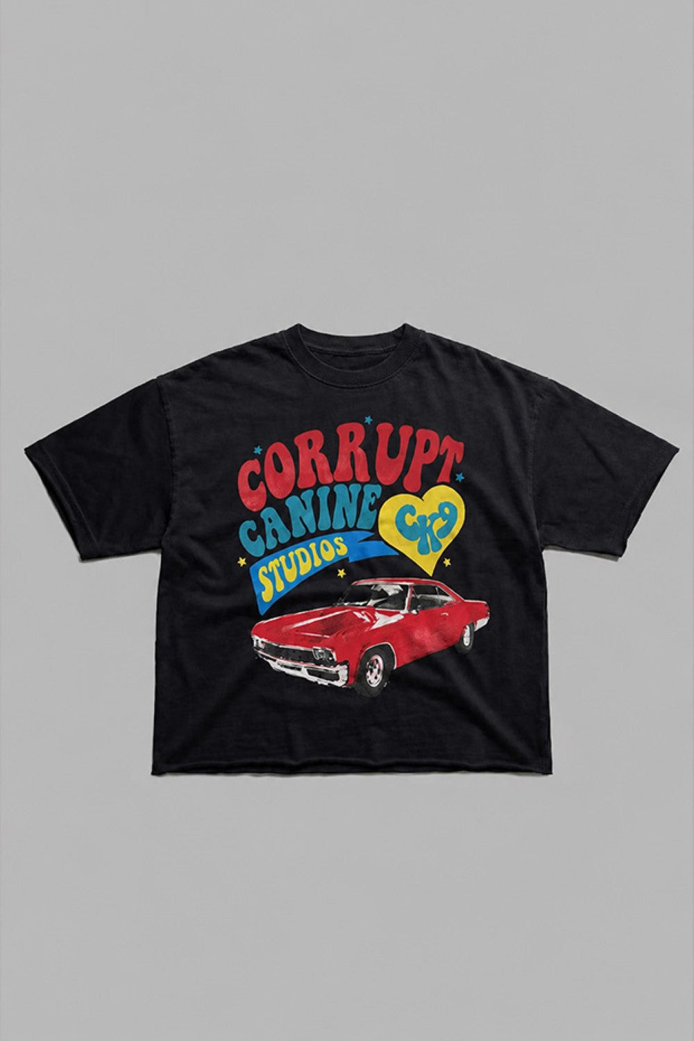 Men's Vintage Graphic black Oversized T-Shirt | Tomatos