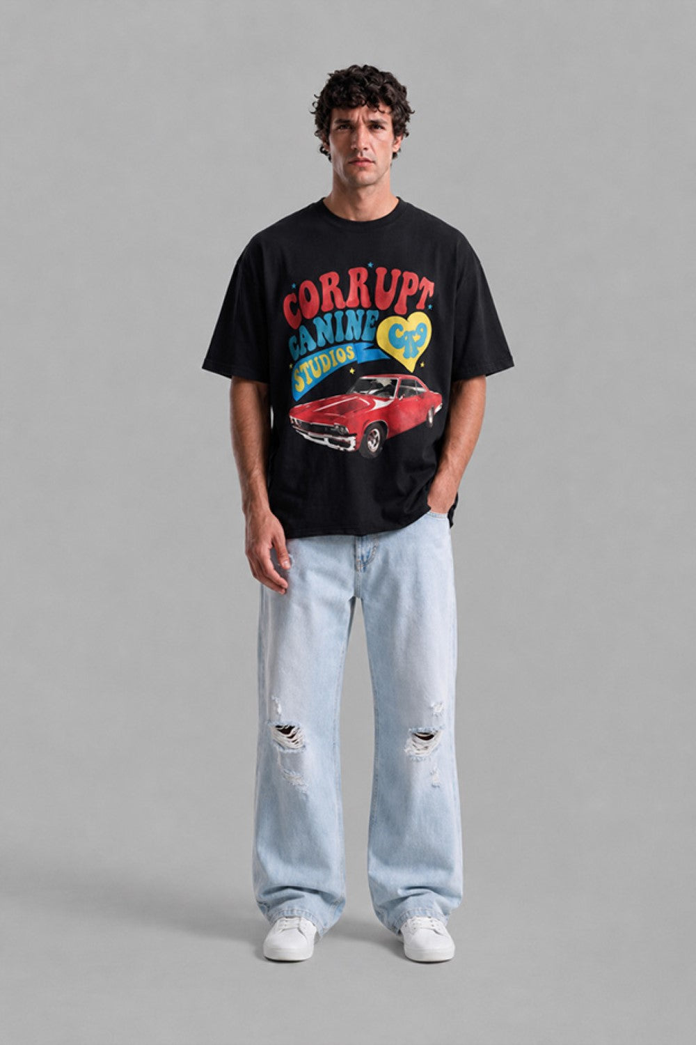 Men's Vintage Graphic Oversized T-Shirt | Tomatos