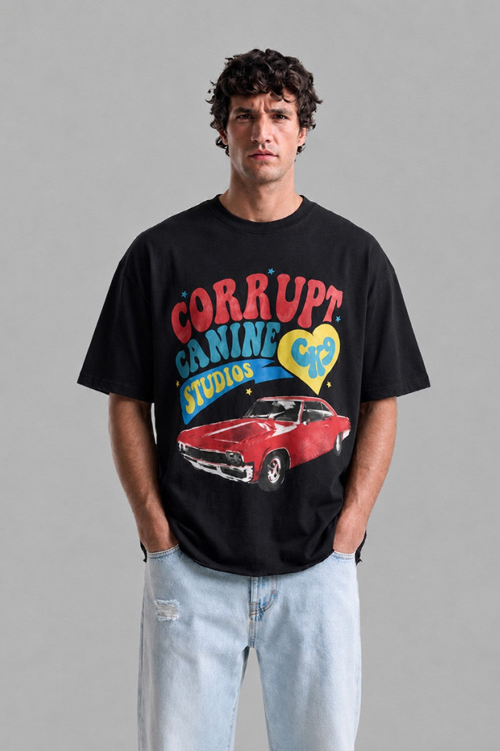 Men's Vintage Graphic Oversized T-Shirt | Tomatos