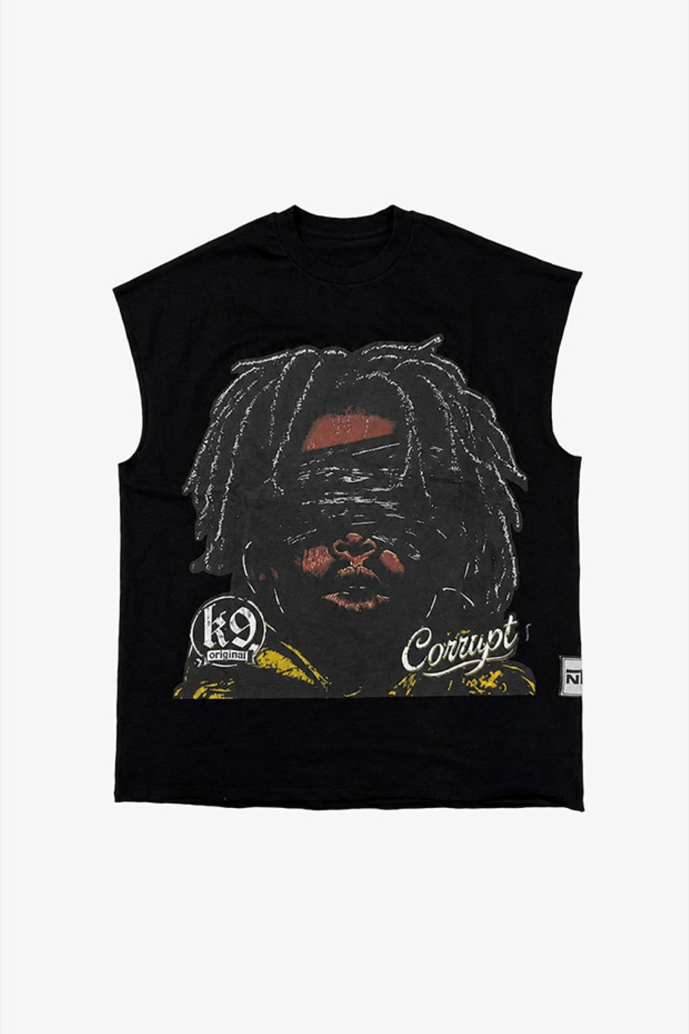 Men’s Oversized Streetwear Graphic Sleeveless T-Shirt