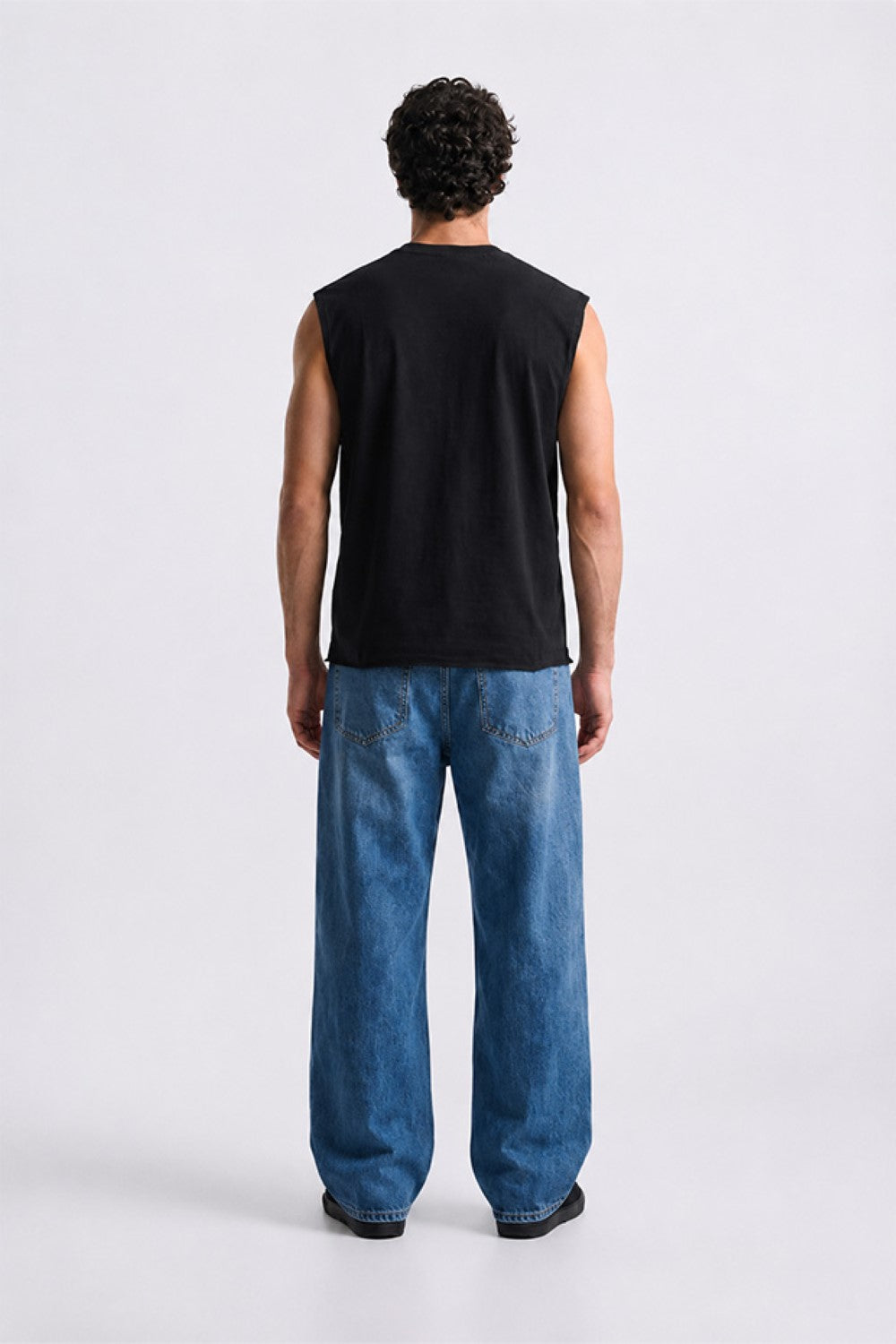 Men’s Oversized Streetwear Graphic Sleeveless T-Shirt