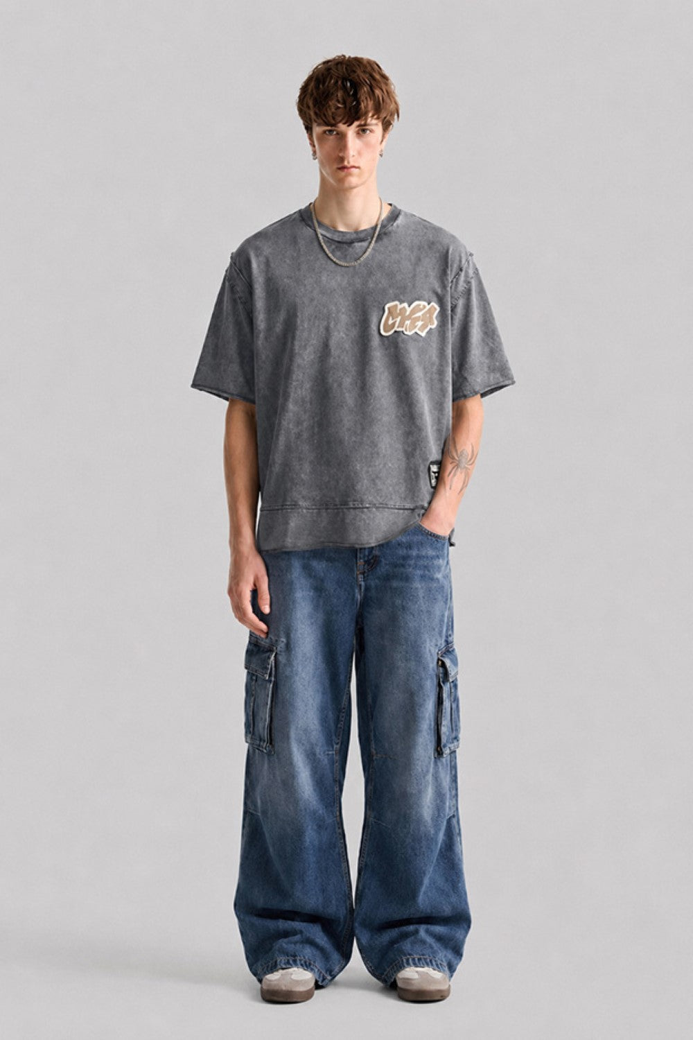 Vintage Men's Oversized Acid Wash T-Shirt