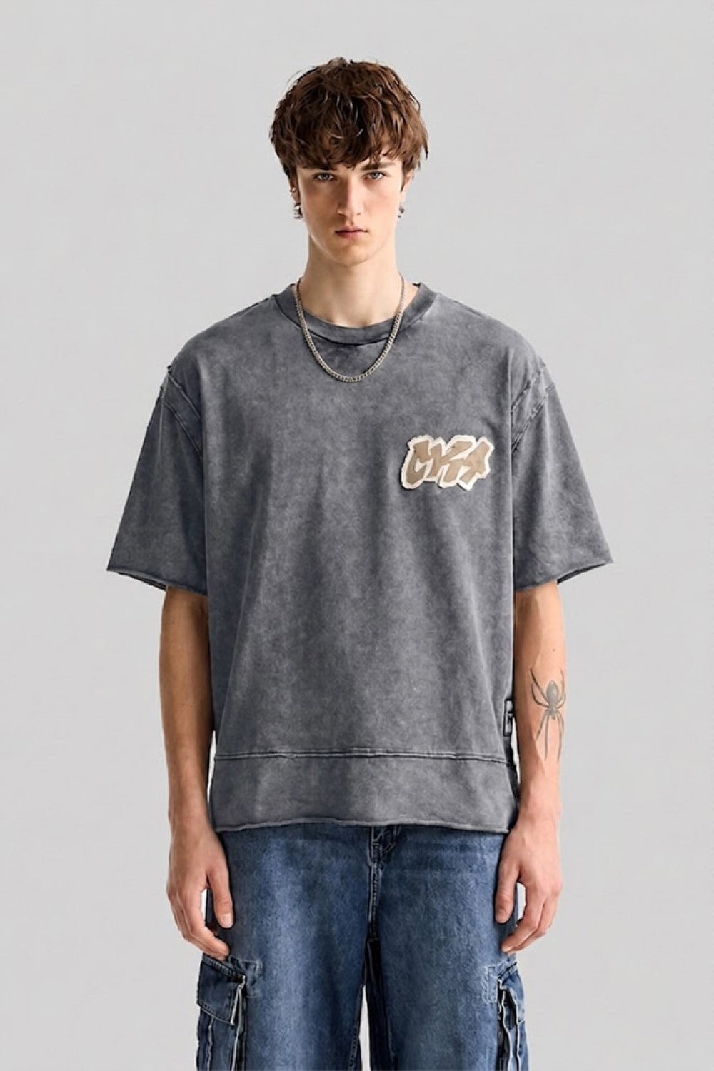 Vintage Men's Oversized Acid Wash T-Shirt
