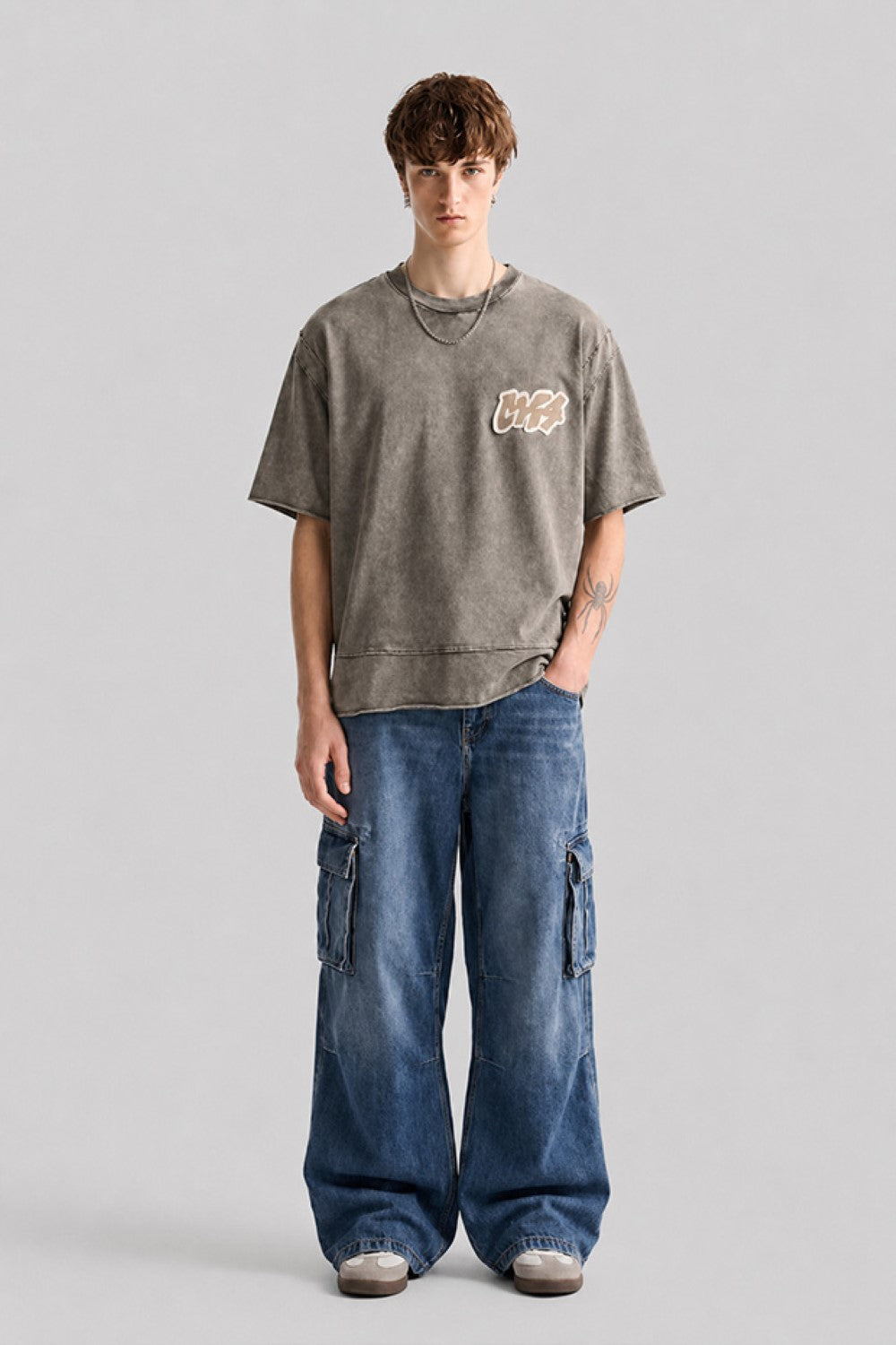Vintage Men's Oversized Acid Wash T-Shirt