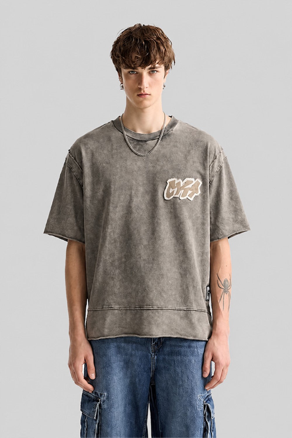 Vintage Men's Oversized Acid Wash T-Shirt