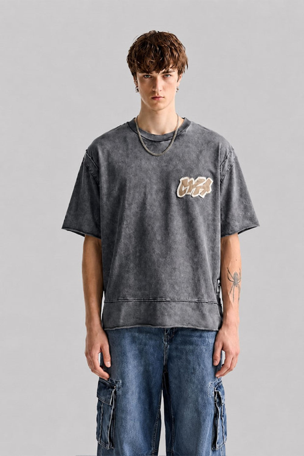 Vintage Men's Oversized Acid Wash T-Shirt