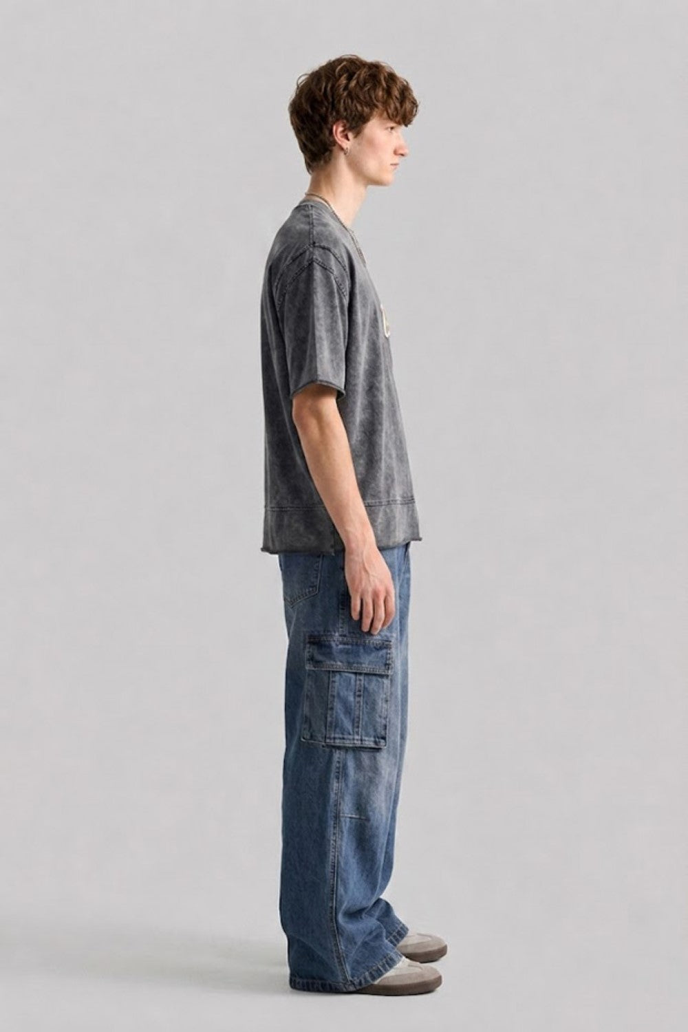 Vintage Men's Oversized Acid Wash T-Shirt