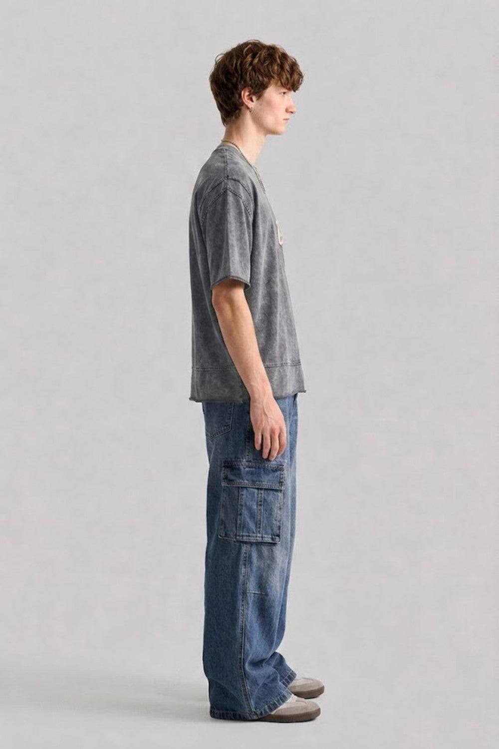 Vintage Men's Oversized Acid Wash T-Shirt