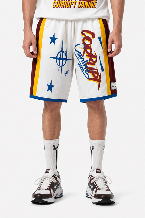 Tomatos Men's Graphic Mesh Basketball Shorts | Streetwear