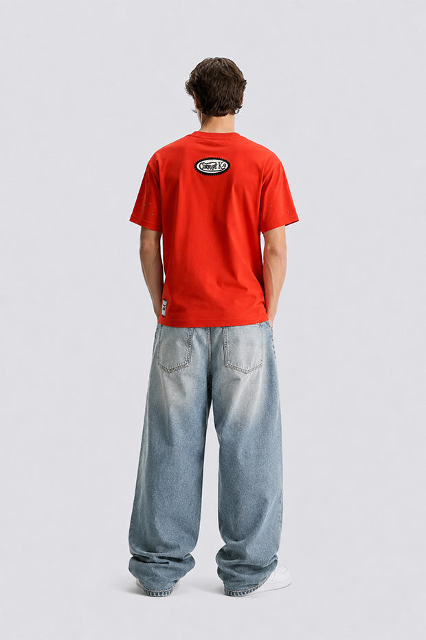 Tomatos Men's Oversized Grillz Graphic Tee | Heavyweight T-Shirt