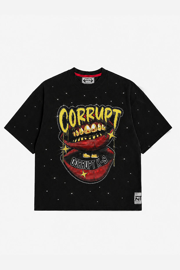 Tomatos Men's Oversized Grillz Graphic Tee | Heavyweight T-Shirt