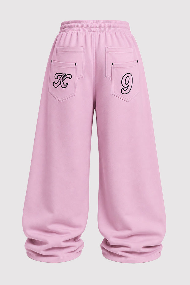 Tomatos Men's Wide-Leg Sweatpants | Oversized Fleece Pants