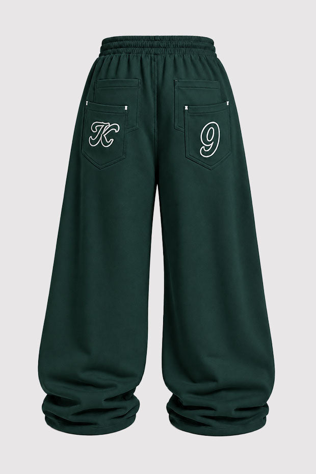 Tomatos Men's Wide-Leg Sweatpants | Oversized Fleece Pants
