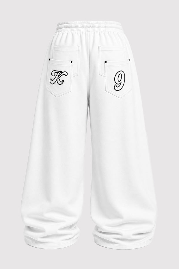 Tomatos Men's Wide-Leg Sweatpants | Oversized Fleece Pants