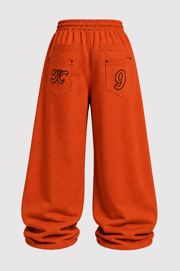 Tomatos Men's Wide-Leg Sweatpants | Oversized Fleece Pants