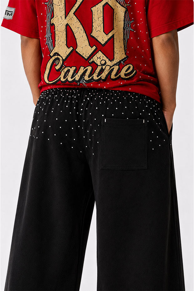 Tomatos Men's Wide-Leg K9 Sweatpants | Baggy Graphic Pants