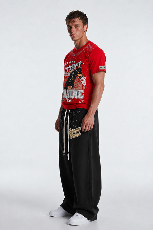 Tomatos Men's Oversized K9 Graphic Tee | Heavyweight T-Shirt