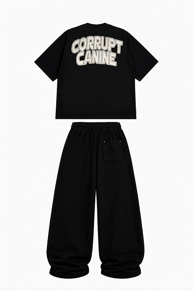 Tomatos Men's Wide-Leg Graphic Sweatpants | Baggy Pants