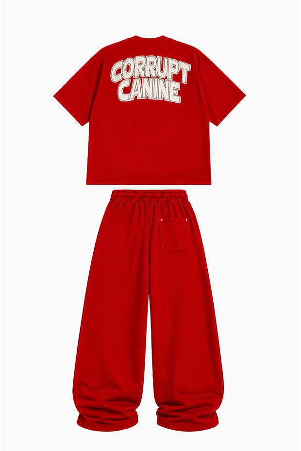 Tomatos Men's Wide-Leg Graphic Sweatpants | Baggy Pants