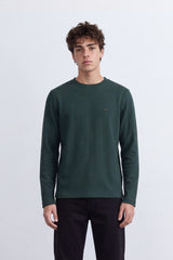 Tomatos Men's Classic Basic Long Sleeve Crewneck T-Shirt