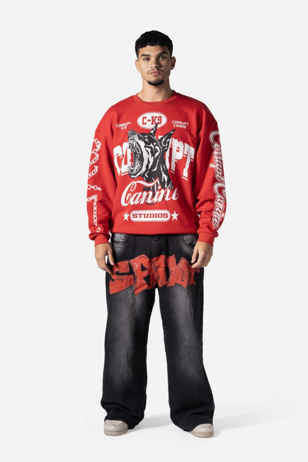 C-K9 Savage Graphic Crewneck Men Sweatshirt