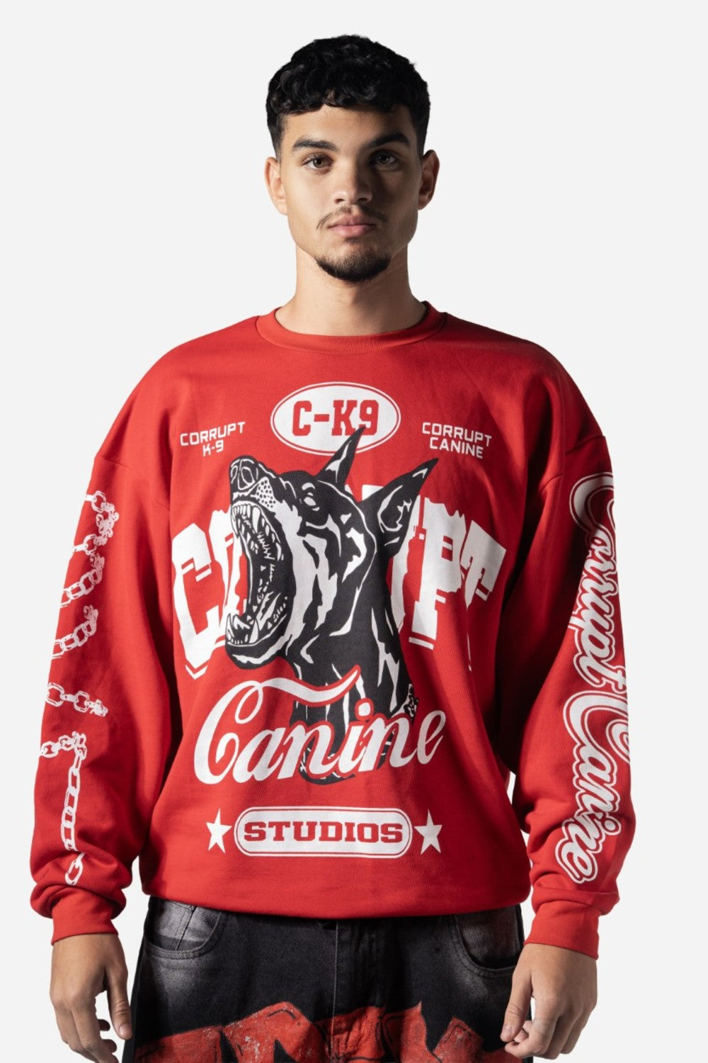 C-K9 Savage Graphic Crewneck Men Sweatshirt